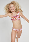 Meisjes batik one shoulder scoop top bikini van Shiwi in de kleur Multi colour in maat 176.