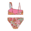 Meisjes batik one shoulder scoop top bikini van Shiwi in de kleur Multi colour in maat 176.