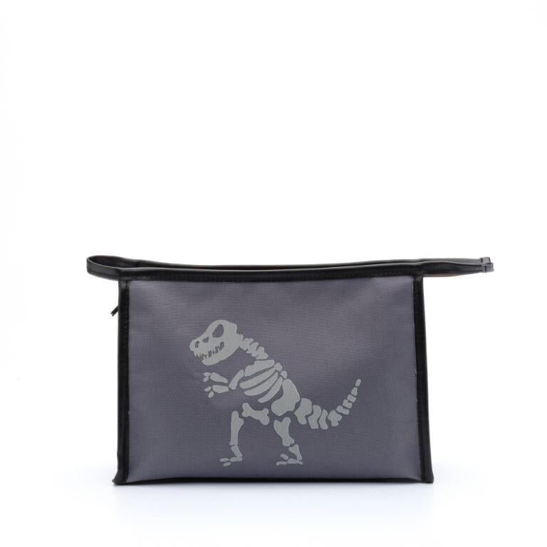 jongens Toilettas - Fossil Dino van Zebra in de kleur zwart in maat 0.