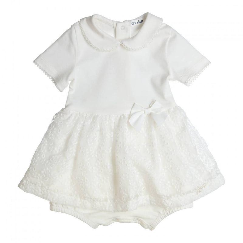 Meisjes Romper Celeste van Gymp in de kleur Off White in maat 86.