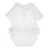 Meisjes Romper Aerobic van Gymp in de kleur White in maat 86.