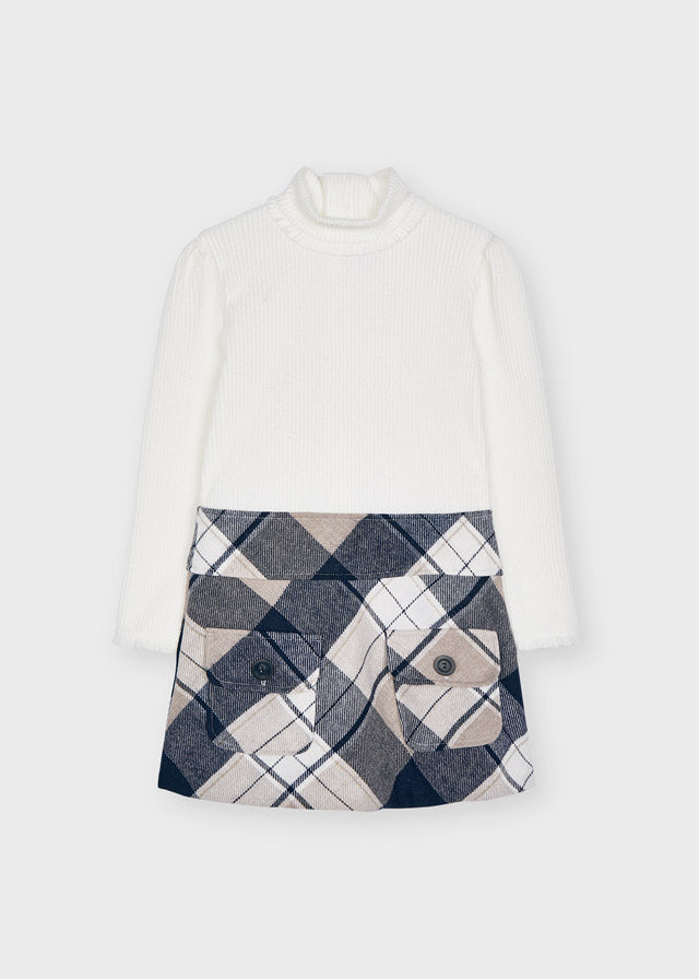 Mayoral Plaid combined dress