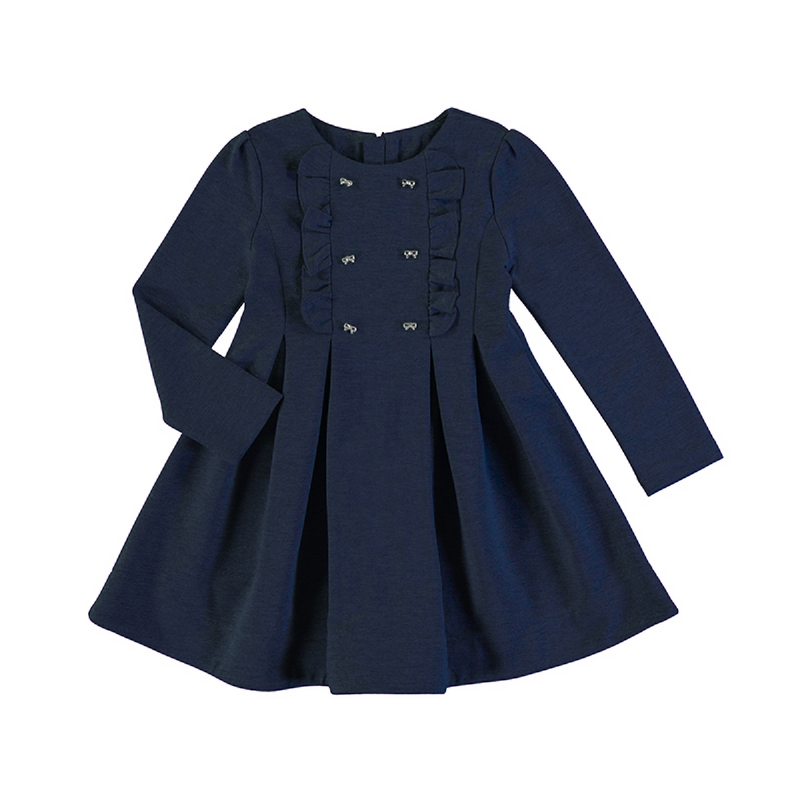meisjes Dress van Mayoral in de kleur Donkerblauw in maat 128.