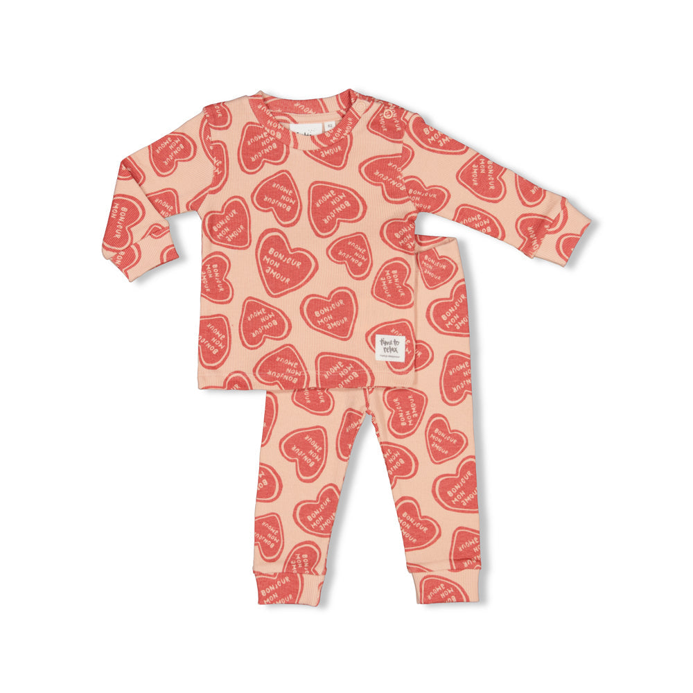 Meisjes Honey Heartbeat - Premium Sleepwear by FEETJE van Feetje in de kleur Roze in maat 128.