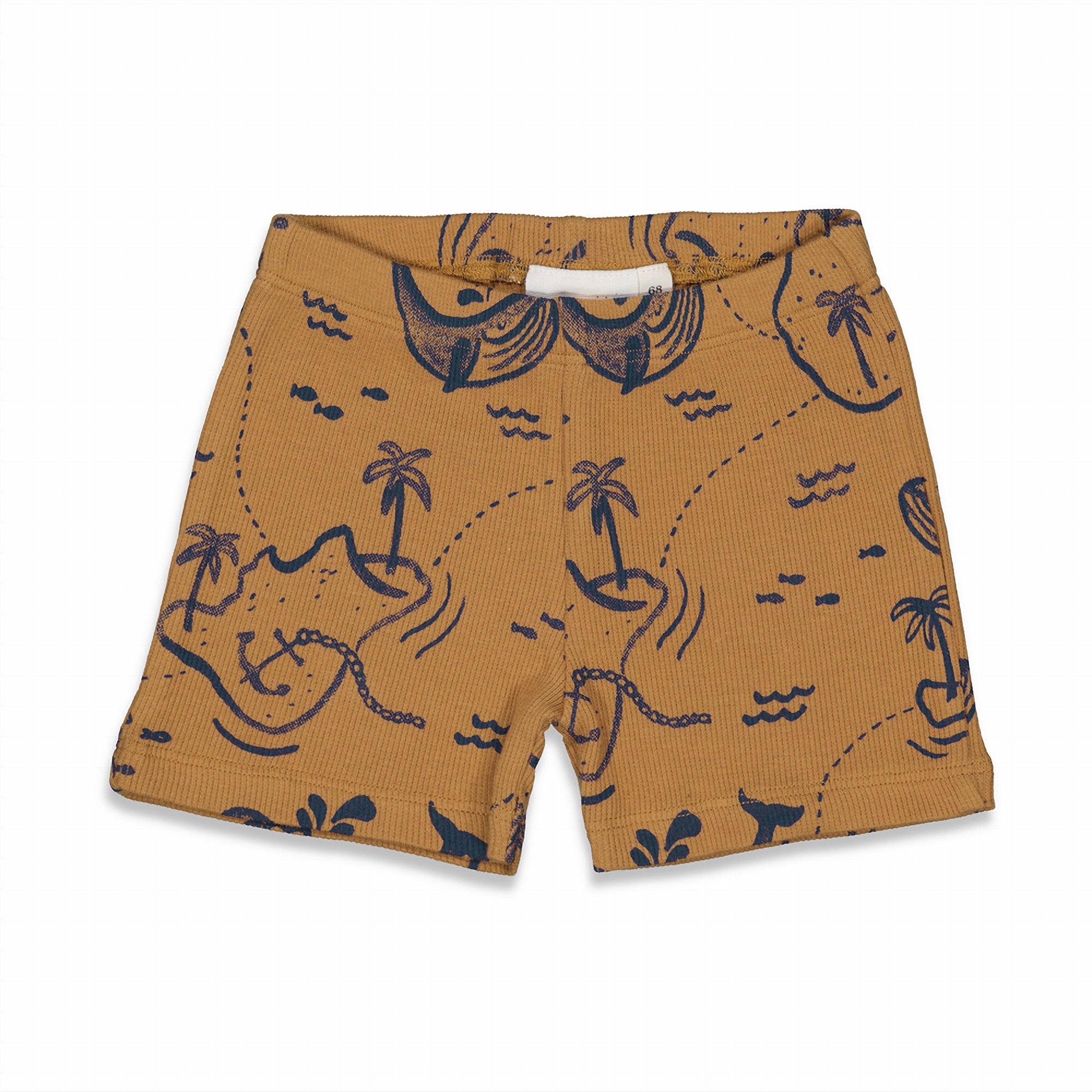 Jongens Wally Whale - Premium Summerwear by FEETJE van Feetje in de kleur Camel in maat 86.