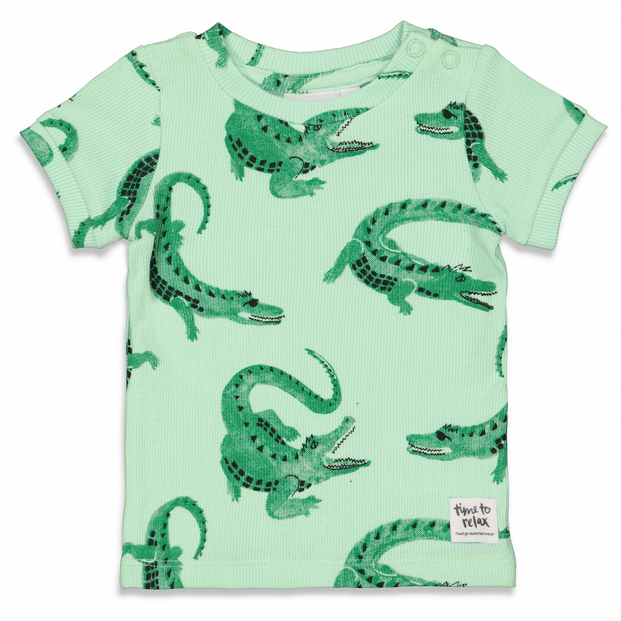 Jongens Chris Croc - Premium Summerwear by FEETJE van Feetje in de kleur Groen in maat 128.