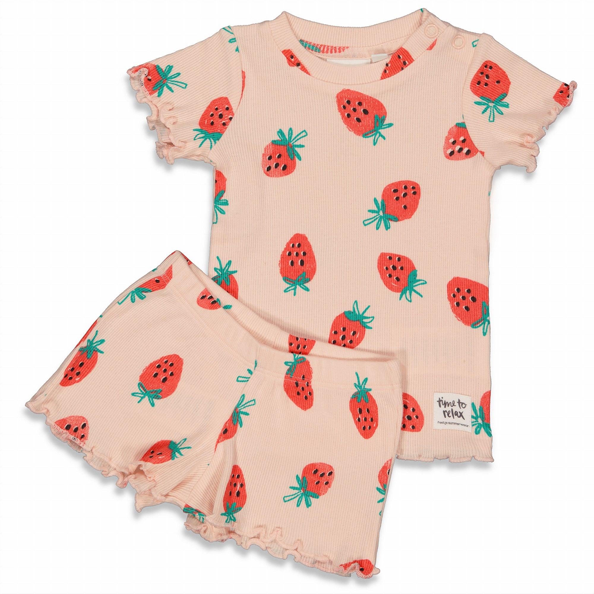 Meisjes Suzy Strawberry - Premium Summerwear by FEETJE van Feetje in de kleur Roze in maat 152.