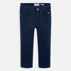 Jongens Basic slim fit serge pants van Mayoral in de kleur Navy       in maat 128.