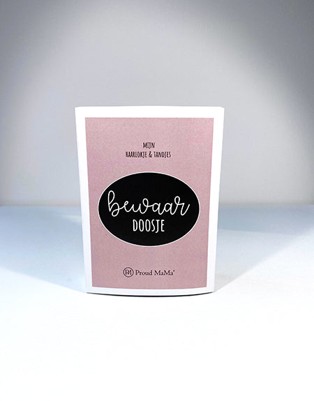 Proud Mama - Bewaardoosje Tanden & Haarlok roze