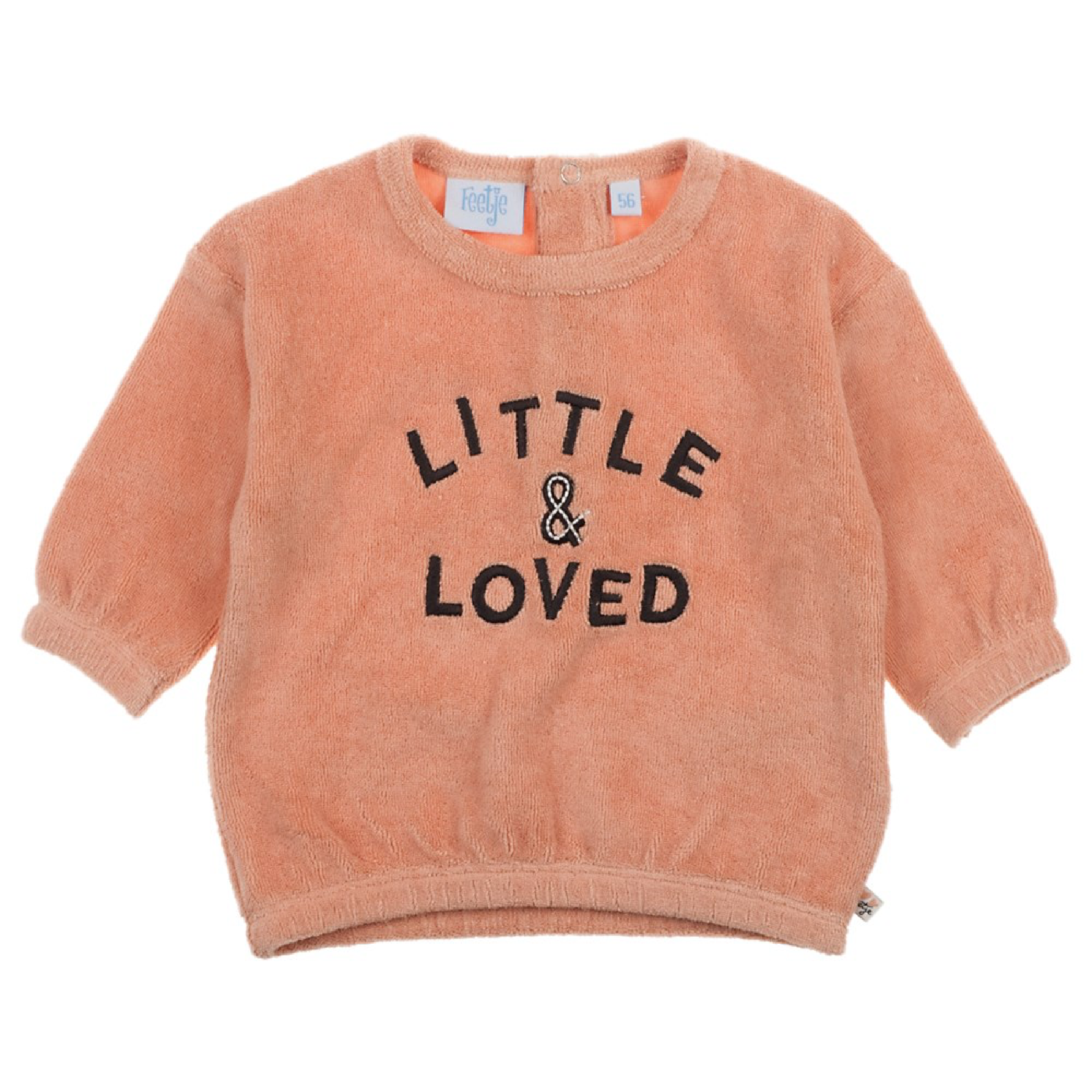 Meisjes Sweater - Little and Loved van Feetje in de kleur Roze in maat 68.
