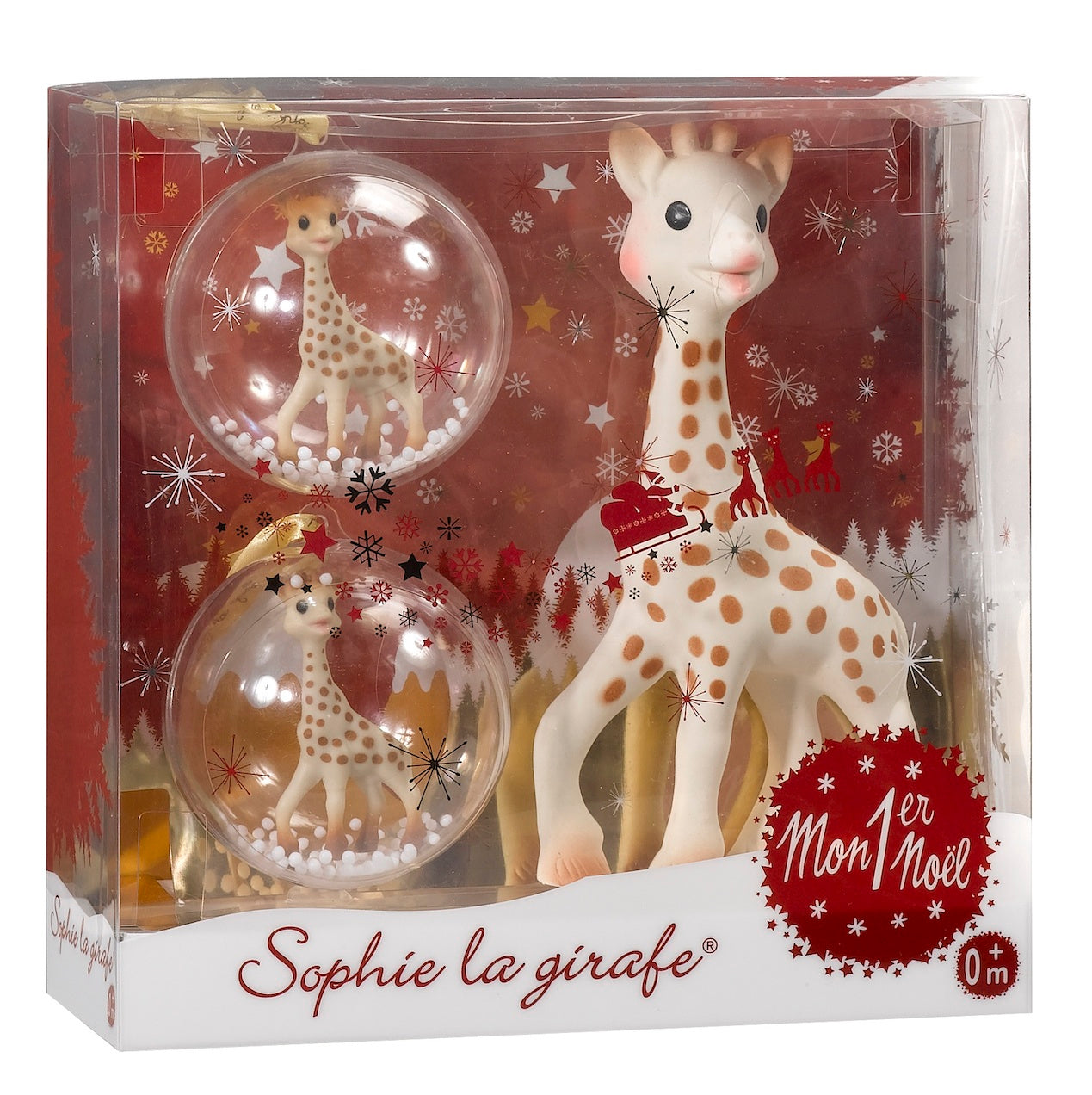Kleine Giraf - Sophie de Giraf eerste kerstmis set
