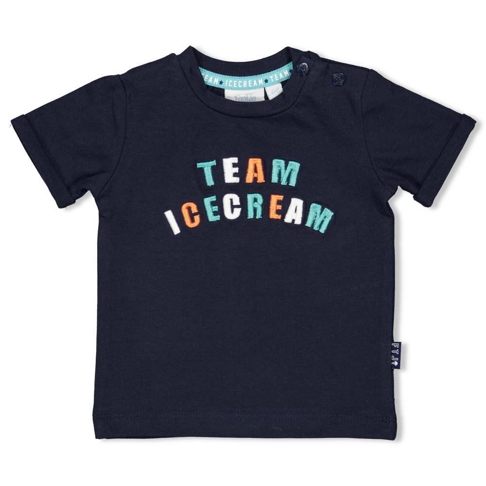 Jongens T-shirt - Team Icecream van Feetje in de kleur Marine in maat 86.