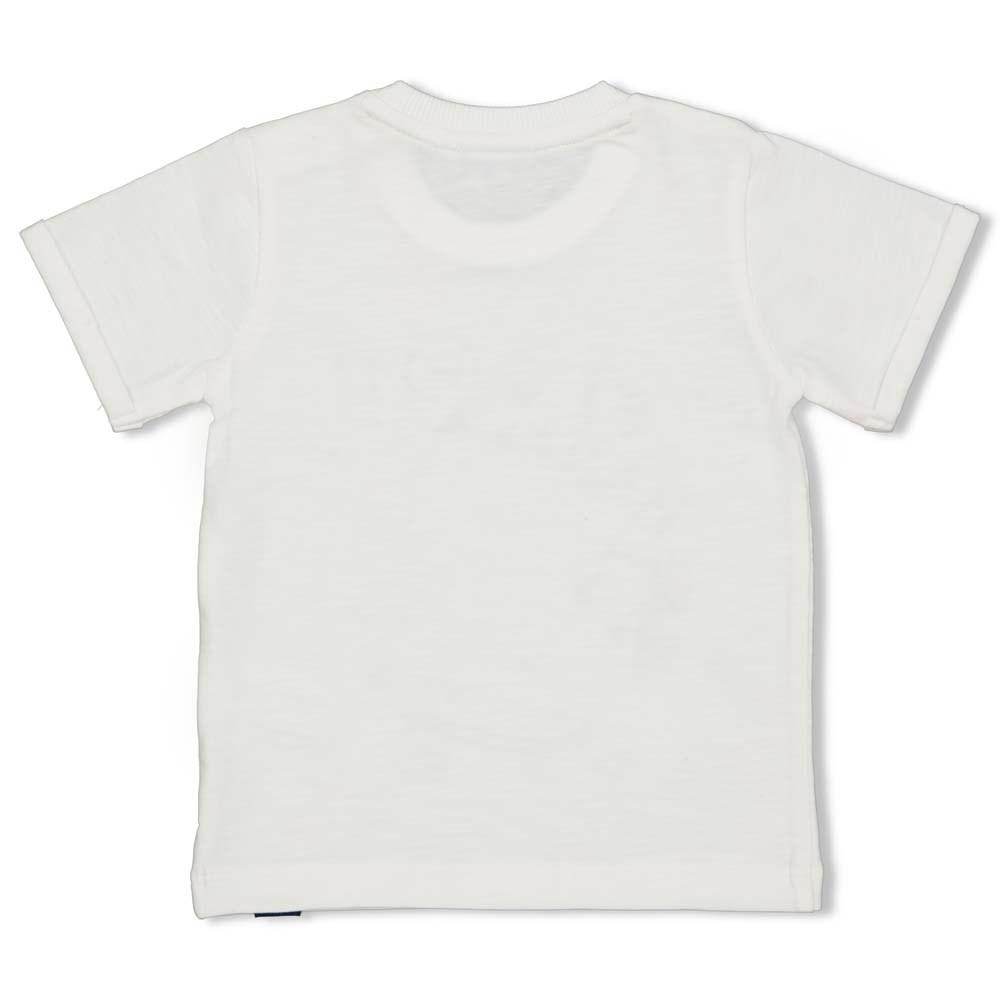 Jongens T-shirt Let's Go - Playground van Feetje in de kleur Wit in maat 86.