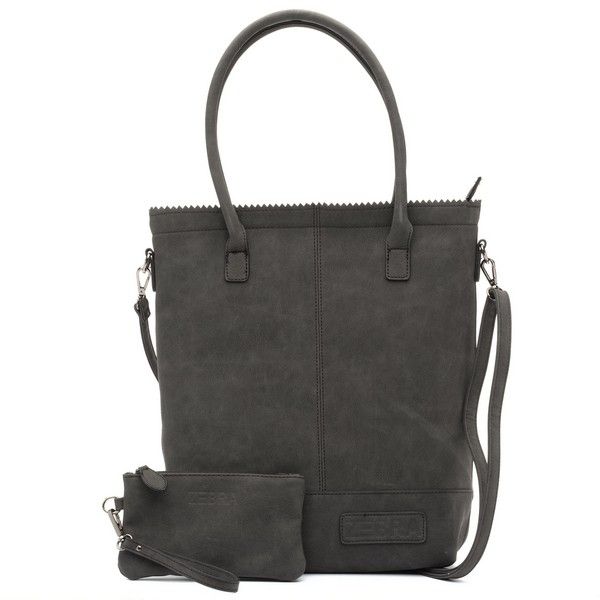 Zebra Natural bag kartel met rits - shopper