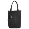 Zebra Natural bag kartel met drukknoop - Zwart