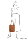 Zebra Natural bag kartel met drukknoop - Camel
