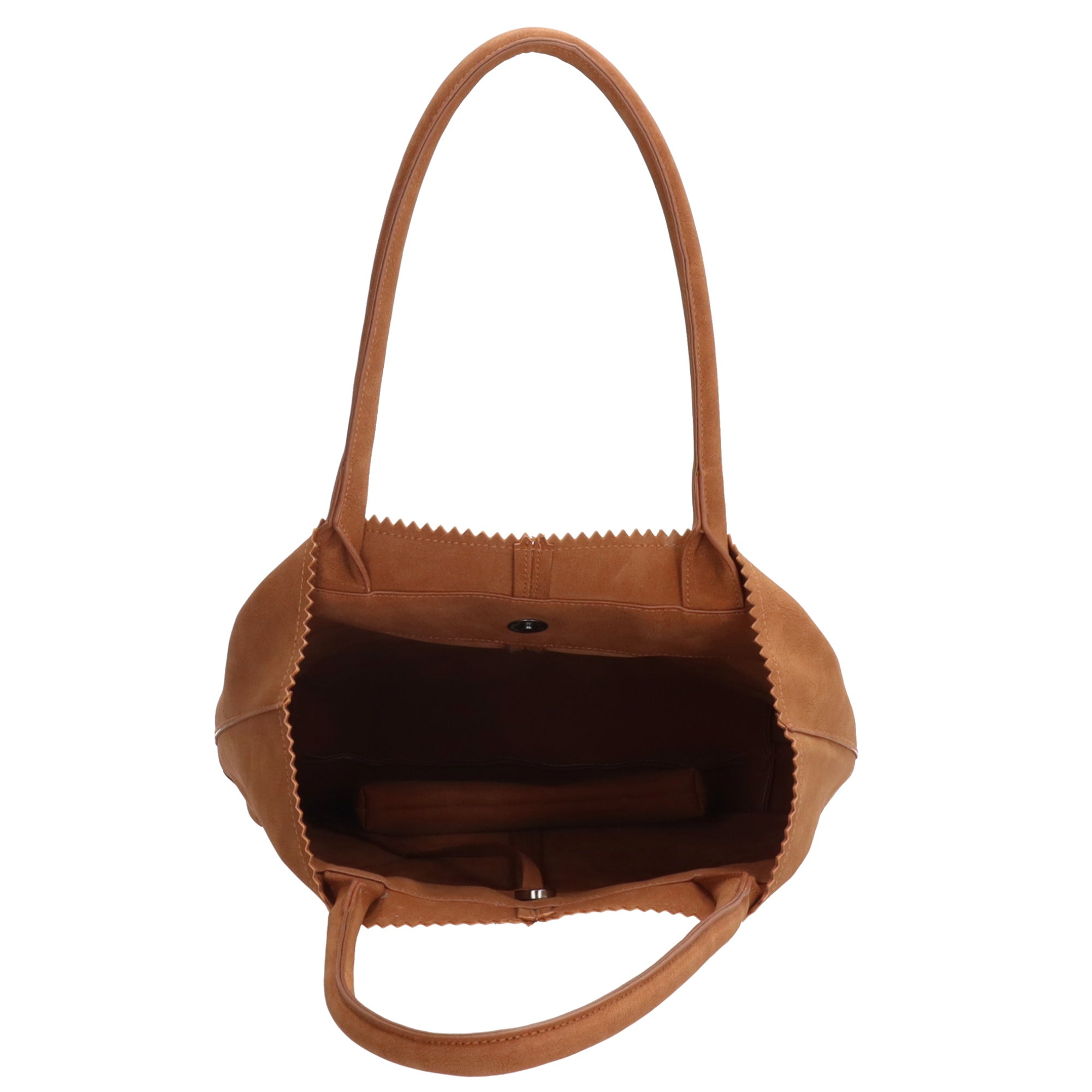 Zebra Natural bag kartel met drukknoop - Camel