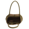Zebra Natural bag kartel met drukknoop - Olijfgroen
