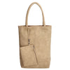 Zebra Natural bag kartel met drukknoop - Sand