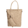Zebra Natural bag kartel met rits - Sand