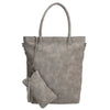 Zebra Natural bag kartel met rits - Mid Grey