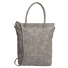 Zebra Natural bag kartel met rits - Mid Grey