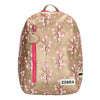 Zebra Rugzak (M) - Pink Flowers - gold