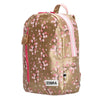 Zebra Rugzak (M) - Pink Flowers - gold