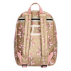 Zebra Rugzak (M) - Pink Flowers - gold