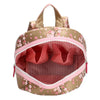 Zebra Rugzak (M) - Pink Flowers - gold
