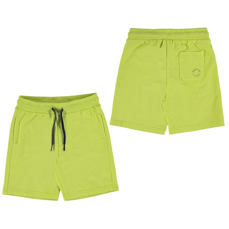 Jongens Basic fleece shorts           van Mayoral in de kleur green      in maat 128.