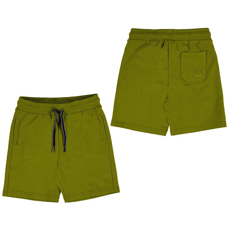 Jongens Basic fleece shorts           van Mayoral in de kleur Amazon     in maat 128.
