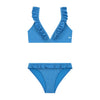 Meisjes BELLA bikini set SICILY GLITTER van Shiwi in de kleur sports blue in maat 170-176.