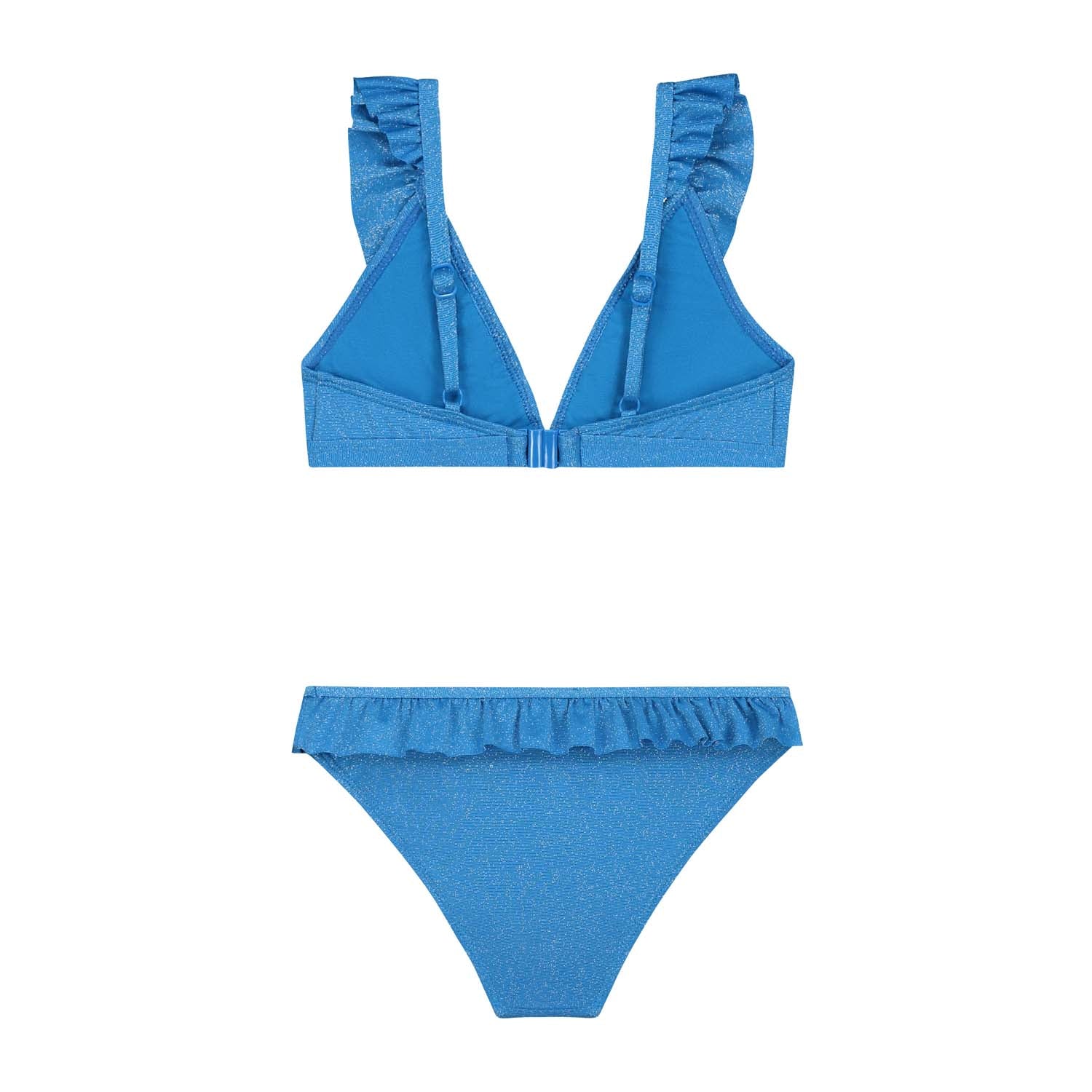 Meisjes BELLA bikini set SICILY GLITTER van Shiwi in de kleur sports blue in maat 170-176.