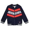 Jongens Sweatvest - Playground van Sturdy in de kleur Marine in maat 128.