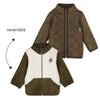 Jongens Omkeerbaar teddy vest - North Sea Party van Sturdy in de kleur Army in maat 128.