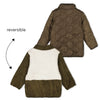 Jongens Omkeerbaar teddy vest - North Sea Party van Sturdy in de kleur Army in maat 128.