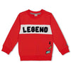 Jongens Sweater Hero - Playground van Sturdy in de kleur Rood in maat 128.