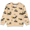 Jongens Sweater AOP - Tiki Island van Sturdy in de kleur Zand in maat 128.