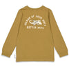 Jongens Longsleeve - Tiki Island van Sturdy in de kleur Olijf in maat 128.