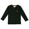 Jongens Longsleeve - He Ho Dino van Sturdy in de kleur Antraciet in maat 128.