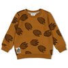 Jongens Sweater AOP - He Ho Dino van Sturdy in de kleur Bruin in maat 128.
