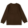 Jongens Longsleeve - Fly Wild van Sturdy in de kleur d.Bruin in maat 128.