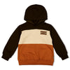 Jongens Hoody - Fly Wild van Sturdy in de kleur d.Bruin in maat 128.