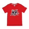 Jongens T-shirt Fast - Playground van Sturdy in de kleur Rood in maat 128.