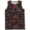 Jongens Singlet - Happy Camper van Sturdy in de kleur Antraciet in maat 128.