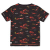 Jongens T-shirt AOP - Happy Camper van Sturdy in de kleur Antraciet in maat 128.