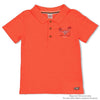Jongens Polo - Happy Camper van Sturdy in de kleur Neon Koraal in maat 128.