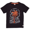 Jongens T-shirt - Happy Camper van Sturdy in de kleur Antraciet in maat 128.