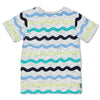 Jongens T-shirt AOP - Smile & Wave van Sturdy in de kleur Wit in maat 128.